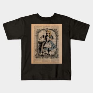 Alice in the library Kids T-Shirt